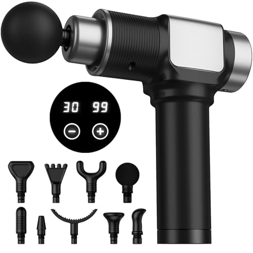 JQX Massage Gun, Deep Tissue Massager Gun for Pain Relief, Percussion Muscle Massage Gun for Athelets, Handheld Electric B...