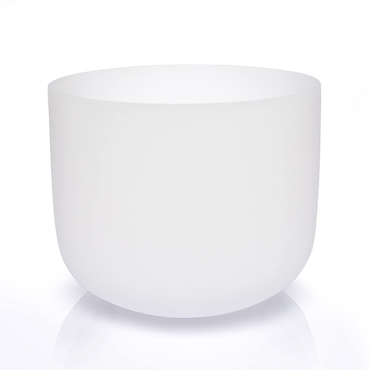 Territory E Note Solar Plexus Chakra Quartz Frosted Crystal Singing Bowl 8 Inch