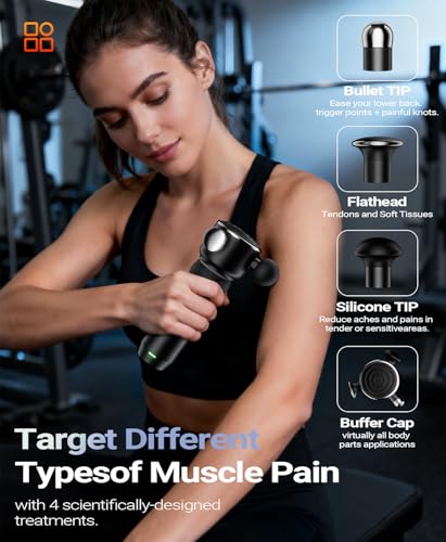 HYAKO R1 Deep Tissue Vibrating Muscle Massager - Therapy Back Massager for All Body Relief - Muscle Pain Relief and Fascia...