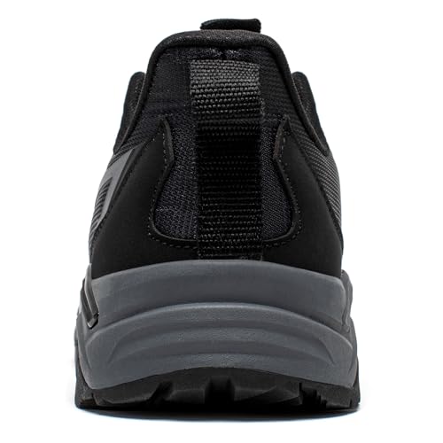 HOBIBEAR Men's Trail Hiking Shoes Wide Fit - Lightweight Low Top Breathable Sneakers for Walking, Trekking & Outdoor Adven...