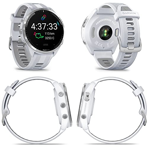 Wearable4U - Garmin Forerunner 965 Premium GPS Running and Triathlon 47mm Smartwatch with AMOLED Touchscreen Display, Tita...