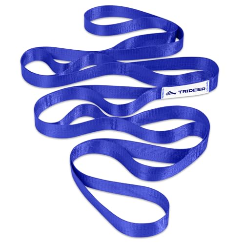 Trideer Stretching Strap Yoga Strap Physical Therapy for Home Workout, Exercise, Pilates and Gymnastics, Non-Elastic Stret...