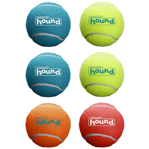 Outward Hound Squeaker Ballz – Squeaky Tennis Balls for Dogs Under 25 lbs, Interactive Dog Toy for Fetch & Training, Small...
