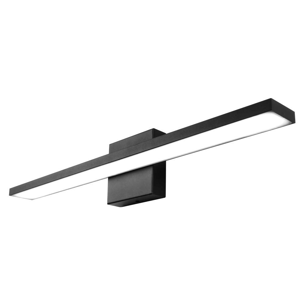 Ralbay 24 Dimmable Led Vanity Light - Frosted Aluminum, Cool White 6000K, Model 1089, Modern Bathroom Lighting Fixture