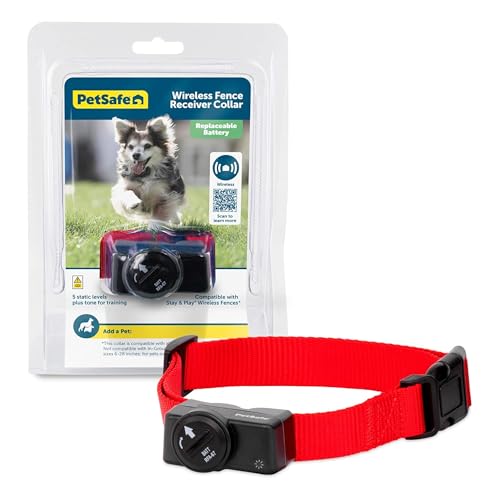 PetSafe Wireless Pet Containment System Receiver Collar - Battery-Operated & Waterproof - Adjustable Receiver Collar with ...