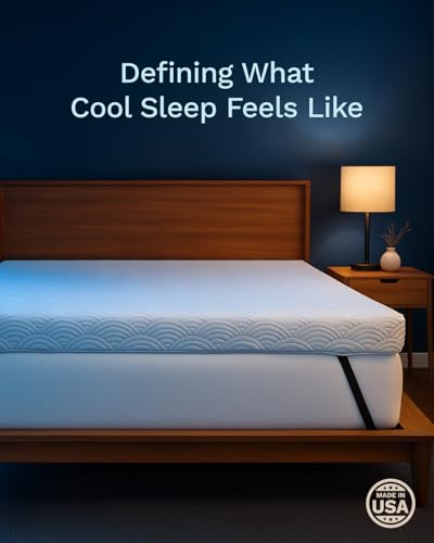 ViscoSoft 4 Inch Active Cooling Memory Foam Mattress Topper King - Select Copper-Infused Mattress Pad