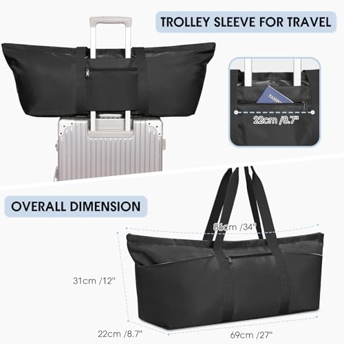 Large Yoga Mat Bag with Shoes Compartment and Wet Pocket Ladies Pilates Gym Tote Bag with Yoga Mat Holder Strap for Women ...