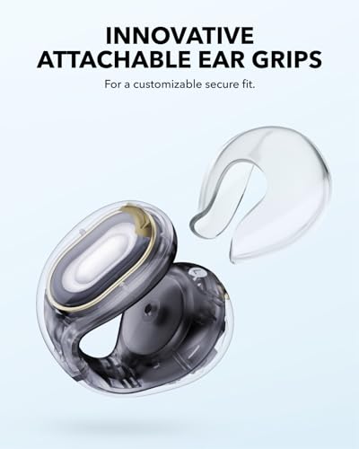 Soundcore C30i by Anker, Open-Ear Earbuds, Clip-On Headphones, Lightweight Comfort, Small-Ear Friendly, Stable Fit, Firm-S...