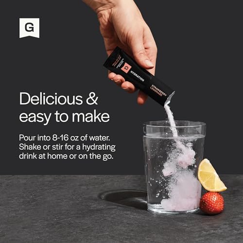 Gainful Hydration + Caffeine Powder Packets with Key Electrolytes Magnesium & Sodium + L Theanine, Low Sugar Drink Mix, St...