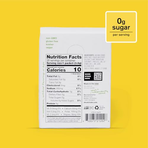Skratch Labs Unsweetened Hydration Sport Drink Mix | Sugar Free | Electrolytes Booster | Lemon + Lime - 20 Servings | Non-...