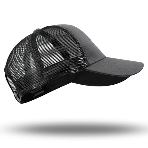 American Flag Trucker Hat - Snapback Hat, Baseball Cap for Men Women - Breathable Mesh Side, Adjustable Fit - for Casual Wear