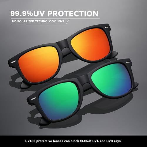 Occhsouo Polarized Sunglasses Womens Men - Sun glasses Fashion Trendy Driving Fishing UV Blocking UV400 Protection