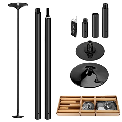 PRIOR FITNESS Premium Dance Pole Removable 45mm Spinning & Static Dancing Pole Heavy-Duty Steel Pole Dancing Pole, Adjusta...