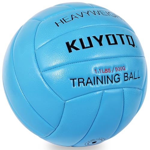 1.1lbs/500g Weighted Heavy Volleyball For Setters Serve Trainer Setter Weighted Volleyball Training Equipment Size 5 Thick...