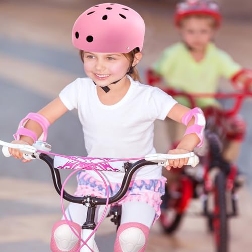 FOOKCIAN Kids Helmet,Toddler Skateboard Helmets for Ages 2-3-5-8-14 Years Boys Girls with Knee and Elbow Pads Wrist Guards...