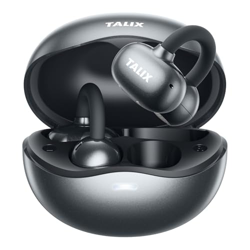 TALIX Ultra Open Ear Earbuds X6, Clip-On Headphone with Directional Sound, Ultra-Light Comfort Fit, Bluetooth 5.4 Wireless...
