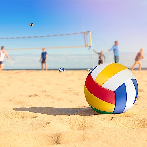 Syhood 10 Pcs Official Size 5 Volleyballs, Soft Volleyball with Pump Needle, Indoor Outdoor Volleyball for Adult Beach San...