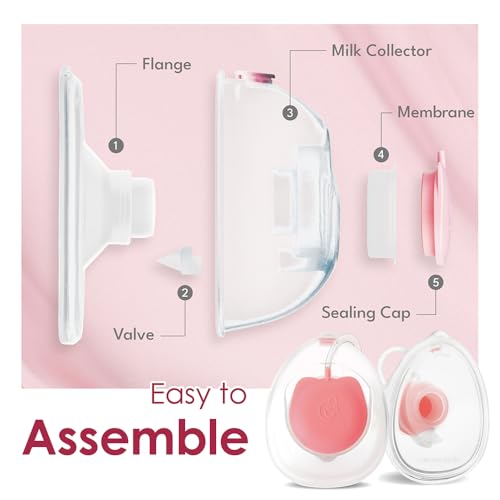 Nenesupply Handsfree Wearable Breastmilk Collection Cara Cups Caracups Compatible with Spectra S1 S2 9 Plus Lansinoh Breas...