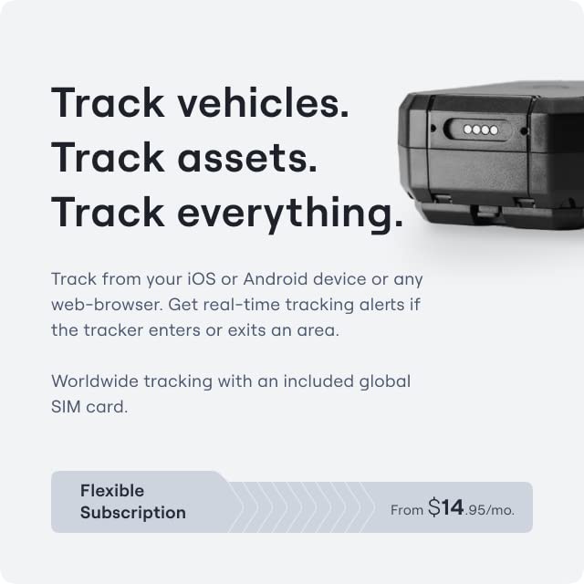 Logistimatics Mobile-200 4G GPS Tracker for Vehicles, People, and Assets - Real-Time Car Tracker Device for Vehicles - Min...
