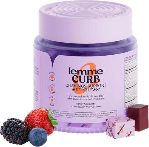 Lemme Curb Cravings Soft Chews - Manage Appetite, Support Metabolism & Lean Body w/Clinically Studied Chromium, Gymnema & ...