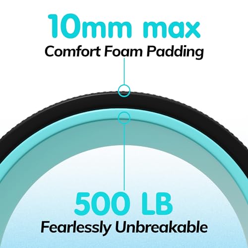 Furnhome Back Roller - Back Wheel for Deep Tissue Massage,Yoga Wheel for Back Pain & Stretching- Comfy Deep Tissue Massage...