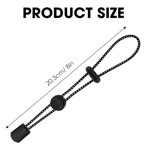 4pcs Climbing Stick Holder, Hiking Trekking Pole Backpack Bungee Straps, Adjustable Elastic Cord Ropes Lanyard Fixing Buck...
