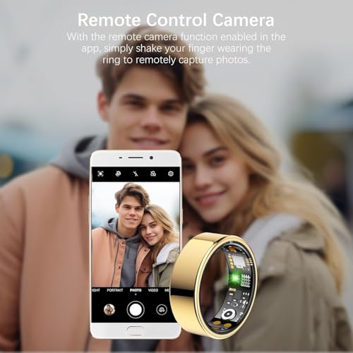 Health Tracker Ring, Smart Health Ring for Women Men with Heart Rate, Blood Oxygen, Sleep Monitor, Steps,Calories, No Subs...