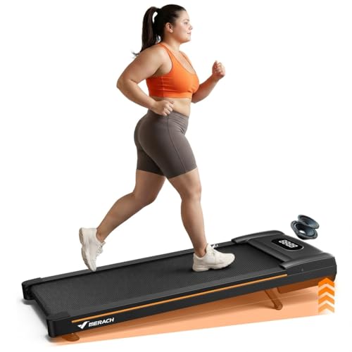 MERACH Walking Pad with Incline 12% Auto Treadmill for Home, 400lbs Capacity 3.5HP Super Quiet Brushless Walking Pads Unde...