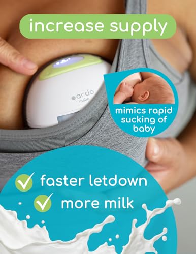 Ardo Melia Wearable, Hands-Free Breast Pump - Hospital Grade, Strong Suction, Long Battery Life, Ultra Discreet, Portable,...