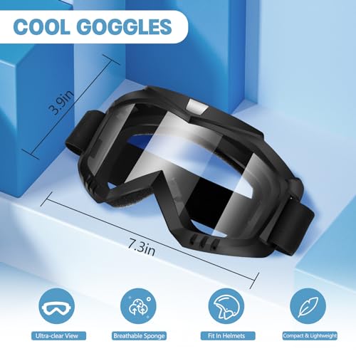 Lievermo Dirt Bike Goggles for Motorcycle, ATV, Motocross, Ski, and Racing Helmet