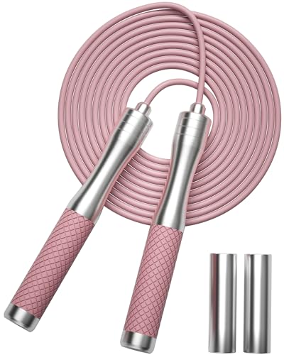 𝐒𝐩𝐞𝐞𝐝 𝐉𝐮𝐦𝐩 𝐑𝐨𝐩𝐞 𝐟𝐨𝐫 𝐅𝐢𝐭𝐧𝐞𝐬𝐬 - Skipping Rope for Women Men Exercise with Adjustable Length Jumping R...
