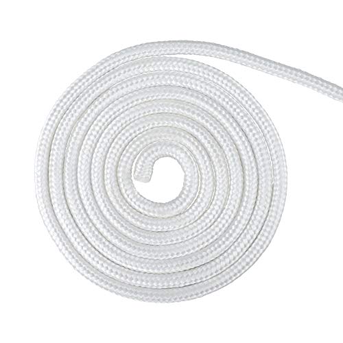 jijAcraft Nylon Rope, 100 Feet White Nylon Rope, 1/4 Inch Solid Braided Rope Thick Strong Nylon Rope for Multi-Purpose Tie...