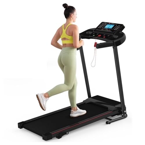 Pemberly Row 3.5HP Green Folding Treadmill w/Incline & APP Control 12 Programs