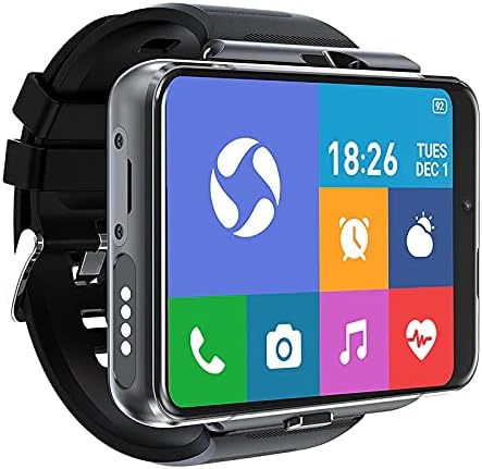 Rainbuvvy Smart Watch for Men, 4G Smartwatch for Android and iOS 2.88 Inch Touch Screen Android 9.0 OS 4GB+64GB Activity T...