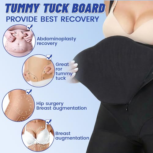 JolliLudo 2 Pcs Napped Lymphpads Lipo Foam Compression Board Abdominal Board Liposuction Post Surgery Lymphatic Napped Ab ...