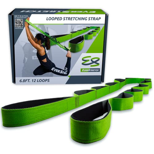 EverStretch Non-Elastic Stretching Strap with Loops - Move Freely with This Looped Stretch Strap Premium Stretch Band for ...