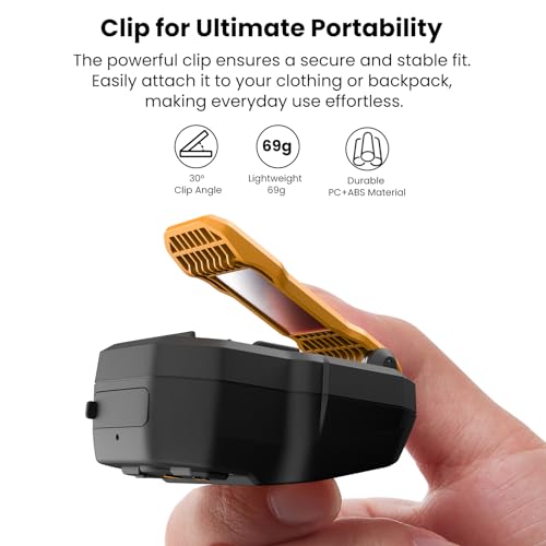 TOZO PM1 AI Smart Speaker with AI Assistants, Wearable Speaker for Hands-Free, 20 Hour Playtime Clip-On Wireless Portable ...