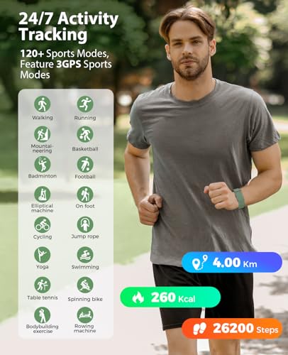 Smart Bracelet, Wearable Activity & Fitness Tracker Band, 24H Sleep Tracker, All-Day Continuous Heart Rate Blood Pressure ...