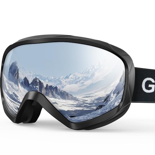 GlaRid Ski Goggles, OTG 100% UV Protection Anti Fog Snowboard/Ski Goggles for Men, Women & Youth