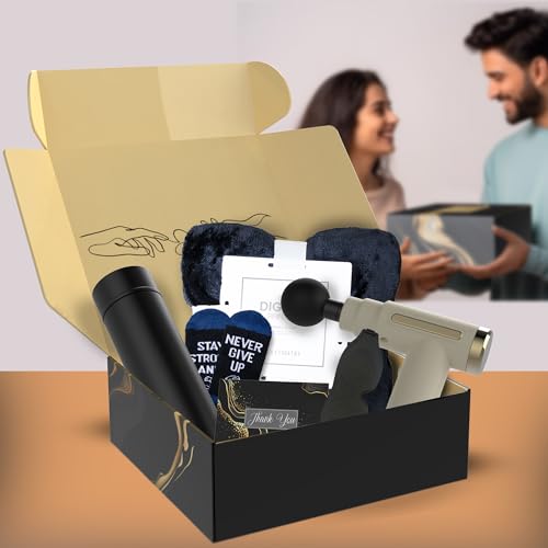 Get Well Soon Gifts for Men, Get Well Soon Gift Basket Men, Care Package for Man with Massage Gun, After Surgery, Cancer G...