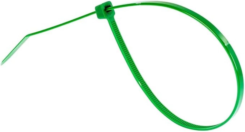 GTSE 4 Inch Green Zip Ties, 100 Pack, 18lb Strength, UV Resistant Nylon Small Cable Ties, Self-Locking 4" Tie Wraps