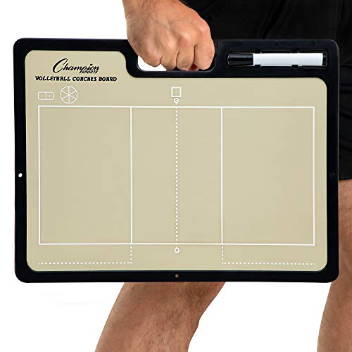 Champion Sports Large & XL Dry Erase Board For Coaching - Whiteboards for Strategizing, Techniques, Plays - 2-Sided Boards...