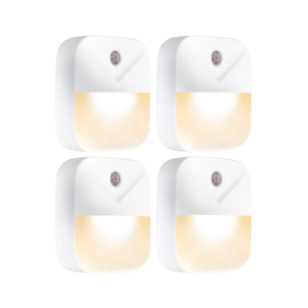 AULTRA LED Night Light 6-Pack - Round, Dusk to Dawn Sensor, Automated On & Off for Kitchen, Bathroom, Bedroom