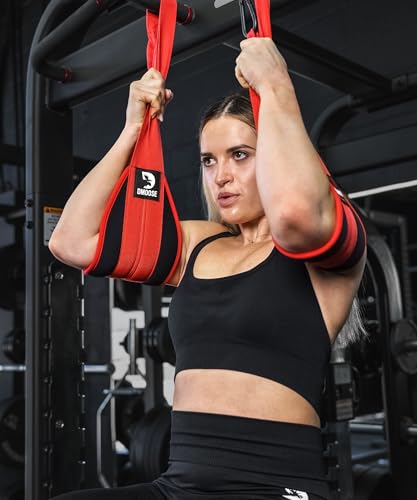DMoose Fitness Hanging Ab Straps for Pull Up Bar & Core Strength Training - Soft Padded Exercise Straps for Ab Swing & Leg...
