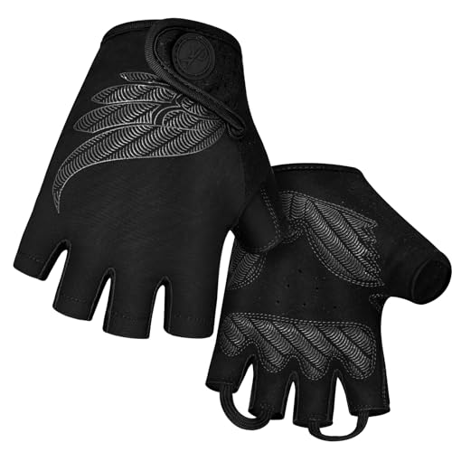 MOREOK Cycling Gloves Bike Gloves for Men/Women-[5MM Gel Pad] Half Finger Bicycle Biking Gloves for Cycling/Weight Liftin...