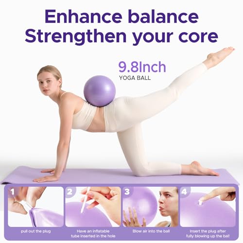 diputox Pilates Ring Kit for Women, Pilates Equipment Accessories, Home Workout Set with Magic Circle, Mini Exercise Ball,...