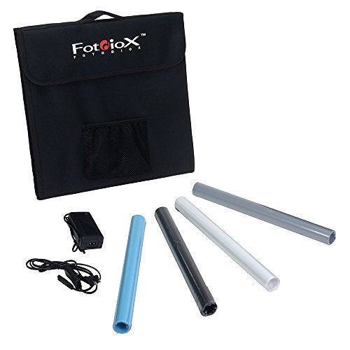Fotodiox Pro LED 16x16" Studio-in-a-Box for Table Top Photography - Includes light tent; Integrated LED Lights; carrying c...