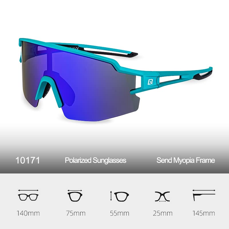 ROCKBROS Polarized Sunglasses for Men Women UV Protection Cycling Sunglasses Sport Glasses