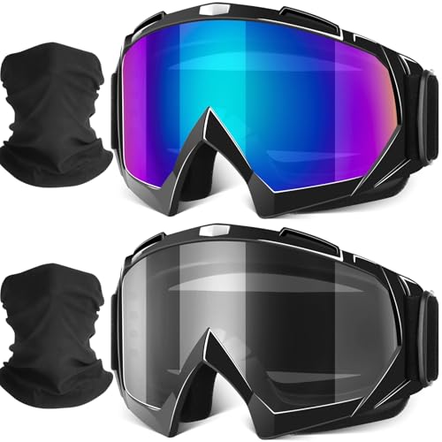 Motorcycle Goggles, Dirt Bike Goggles ATV Offroad Riding Motocross Protective UTV Helmet Glasses for Adults Youth Kids