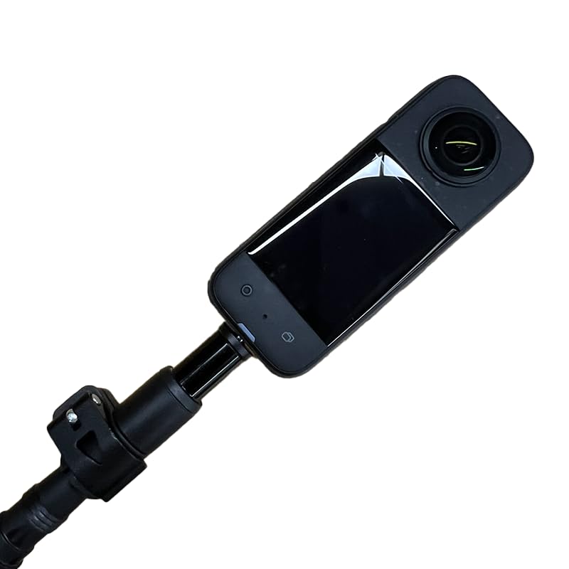 Aluminum Trekking Pole Camera Adapter – Converts Hiking Pole Tip to 1/4" Mount – Compatible with 360 Cameras, GoPro, DJI, ...